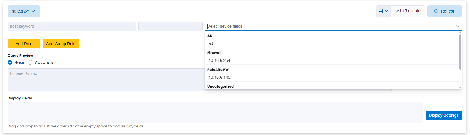 device field
